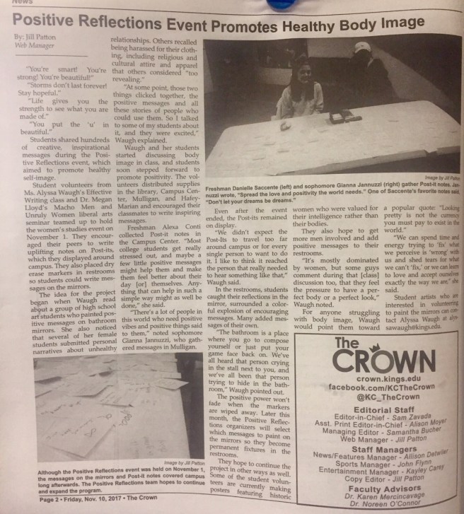 Positive Reflections Article